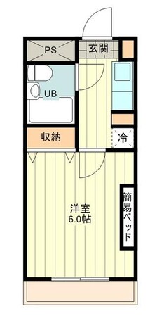 パピヨン大南の物件間取画像